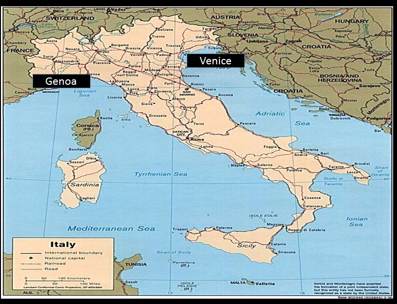 Genoa and Venice - 700 CE